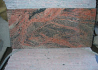 多色の舗装する赤い中国Nutralの石の花こう岩12X12は帽子に直面して平板をタイルを張ります
