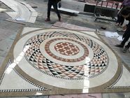 ウォーター ジェットの切断の大理石の床の円形浮彫り内部の贅沢なパターン設計
