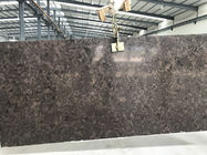 大理石は水晶石造りの平板の優雅なブラウン色固体ミラーの表面を好みます