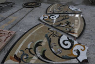 屋外/屋内装飾的のためのベージュ ロビーの大理石の床の円形浮彫り