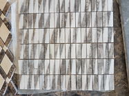 現代大理石のモザイク壁のタイル、300 x 298mmシートの自然な石造りのモザイク・タイル