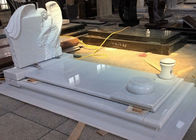 白い真珠記念碑の重要なマーカー、墓のための大理石のスケッチの簡単な墓石