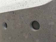 台所固体石造りのカウンタートップの人工的な物質的な方法青色