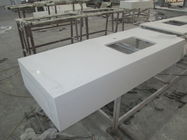 台所2.5 G/Cm3見掛け密度のための白い水晶固体石造りのカウンタートップ