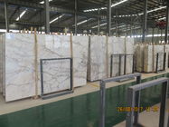 美しく白い色の自然な大理石の床タイル1.8 Cmの厚さの大きい平板